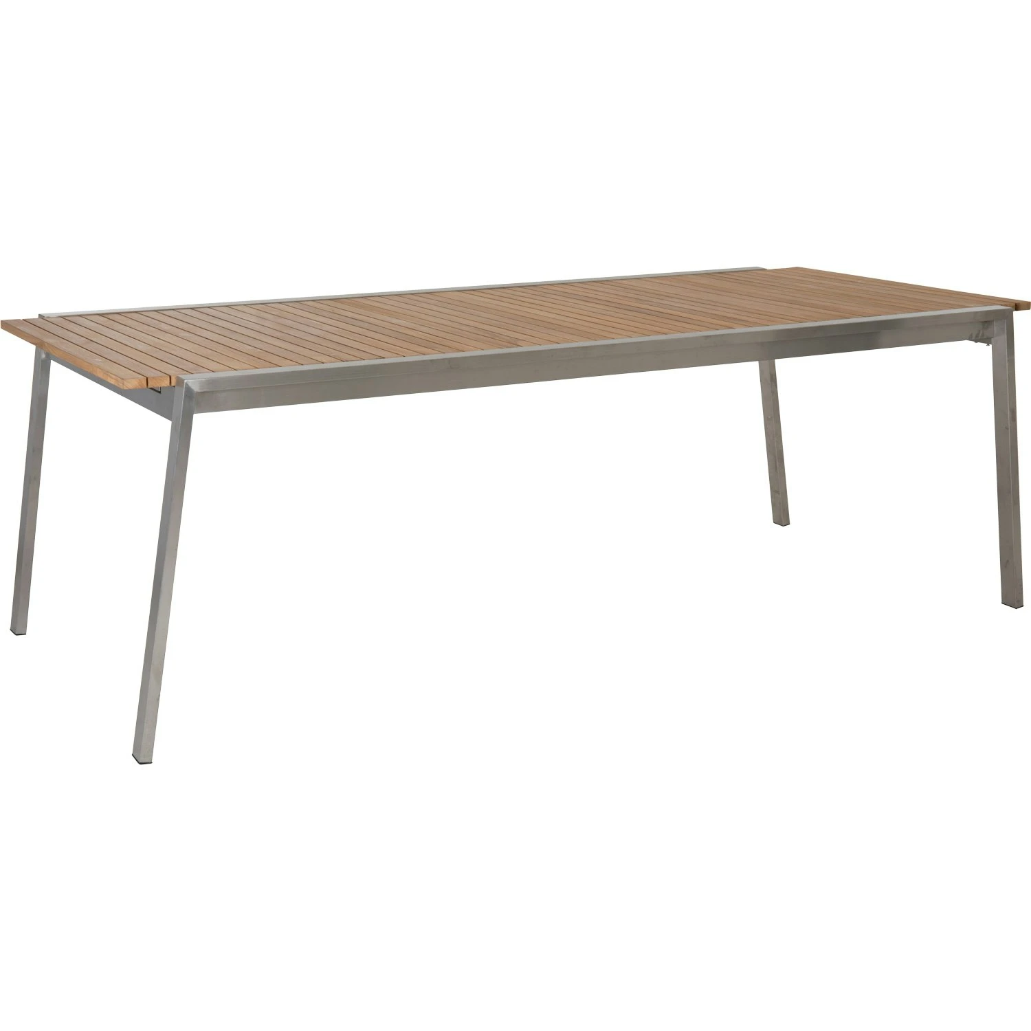 Brafab Naos Esstisch 100x220-320 Cm, Edelstahl/Teak 3 Brafab Naos Esstisch 100x220-320 Cm, Edelstahl/Teak