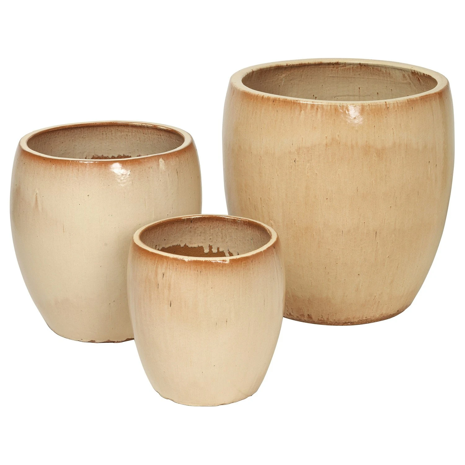 Broste Copenhagen Karmen Töpfe 3-er Set, Antique Yellow 3 Broste Copenhagen Karmen Töpfe 3-er Set, Antique Yellow