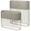 Broste Copenhagen Fenja Blumenkasten 2-er Set Taupe / Warmes Grau