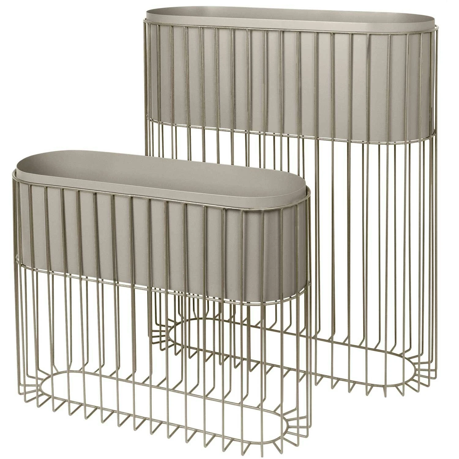 Broste Copenhagen Fenja Blumenkasten 2-er Set Taupe / Warmes Grau 3 Broste Copenhagen Fenja Blumenkasten 2-er Set Taupe / Warmes Grau
