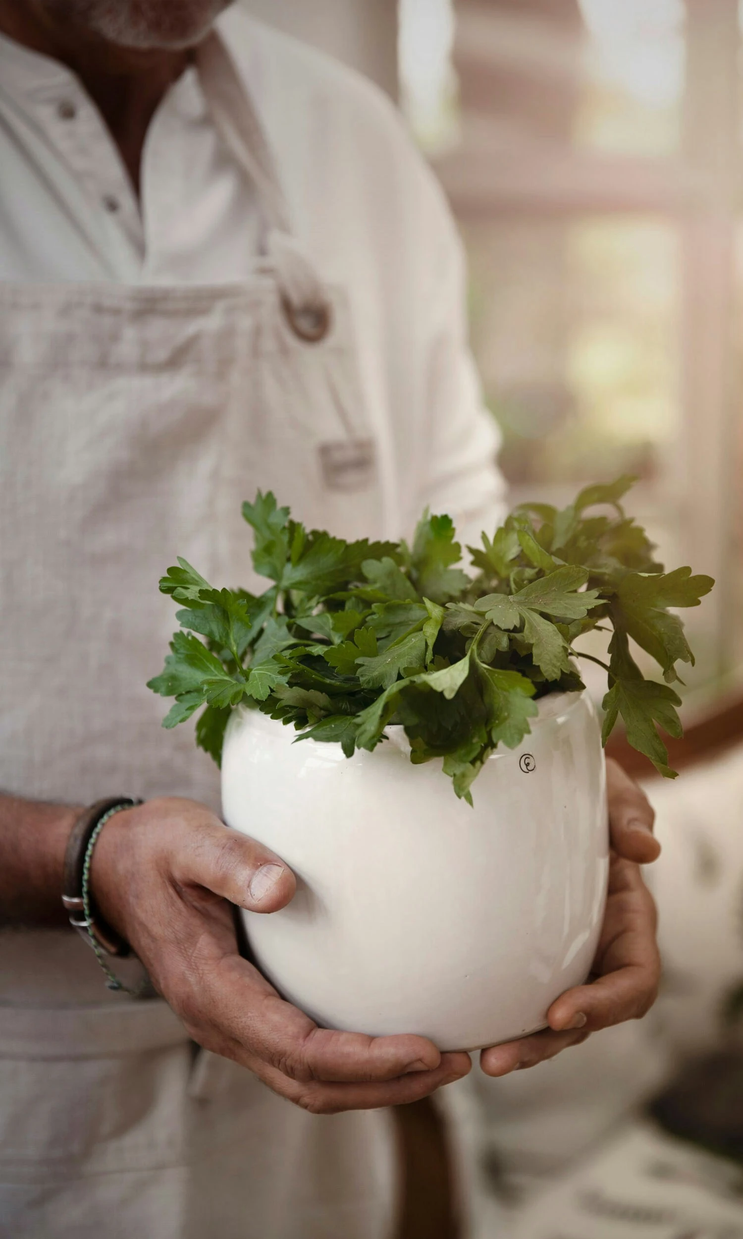 Ernst Topf Steingut Glasiert Ø17,5 Cm, Weiß 4 Ernst Topf Steingut Glasiert Ø17,5 Cm, Weiß – Bild 2