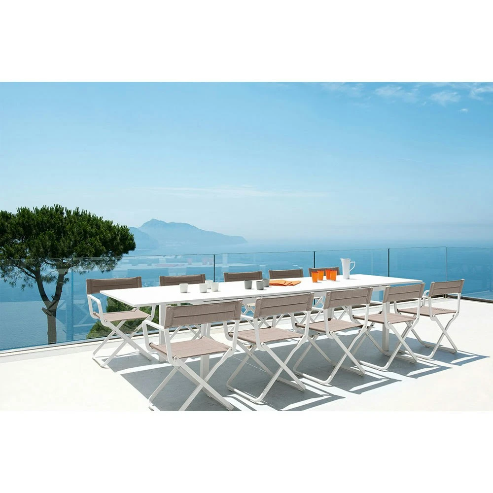 Flat Esstisch Ausziehbar 160-250x100 Cm, Warm White 4 Flat Esstisch Ausziehbar 160-250x100 Cm, Warm White – Bild 2