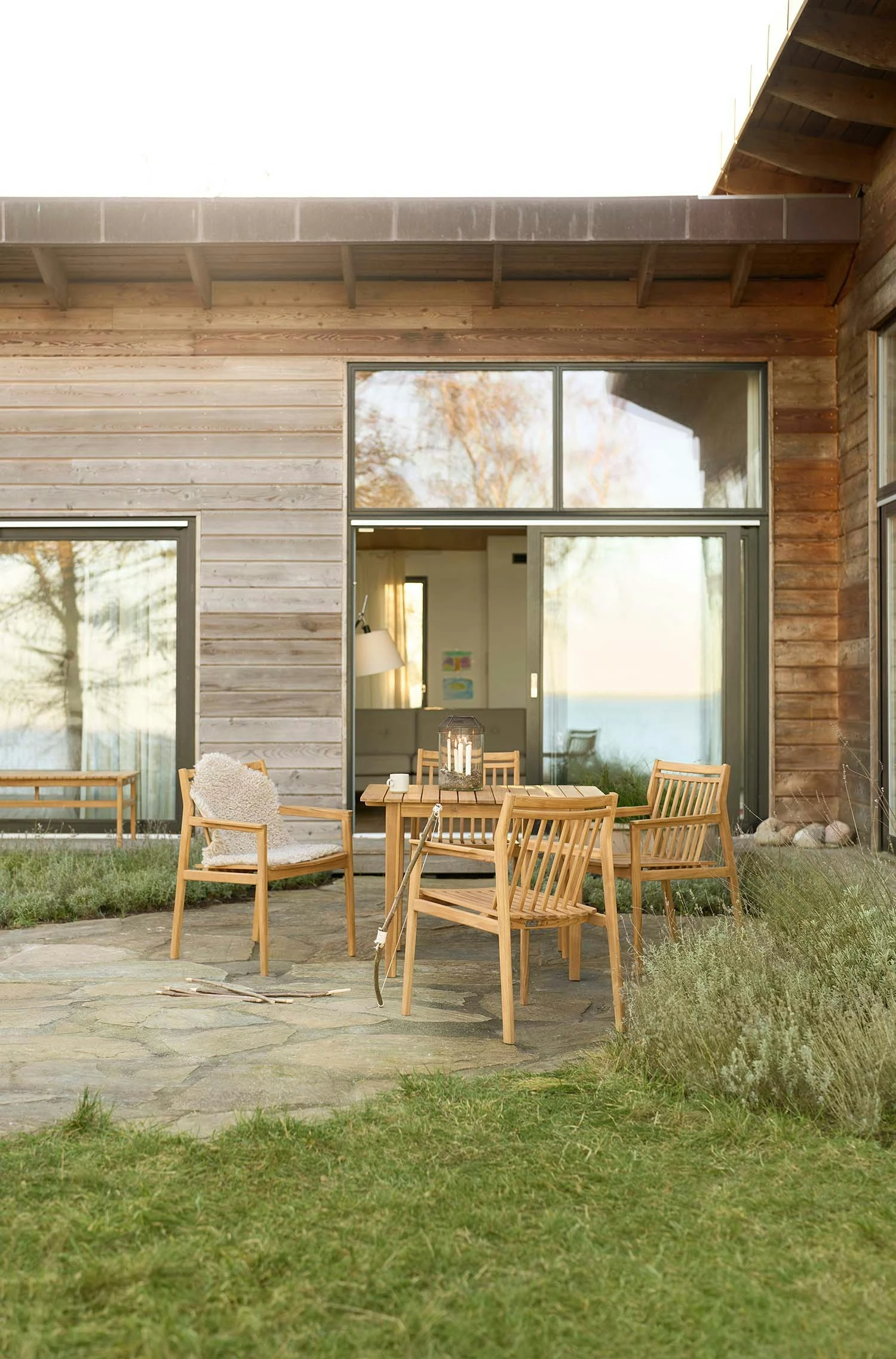 M3 Sammen Esstisch Im Freien Nutzbar Teakholz, 104.5 Cm 6 M3 Sammen Esstisch Im Freien Nutzbar Teakholz, 104.5 Cm – Bild 5