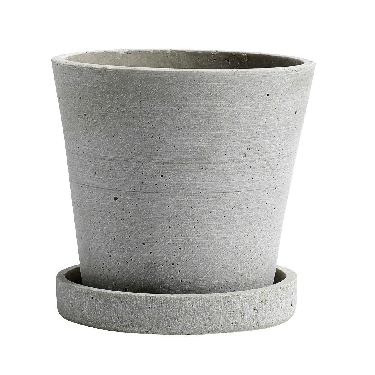 Hay Flowerpot Topf Mit Unterteller Grau, Ø11 Cm S 3 Hay Flowerpot Topf Mit Unterteller Grau, Ø11 Cm S