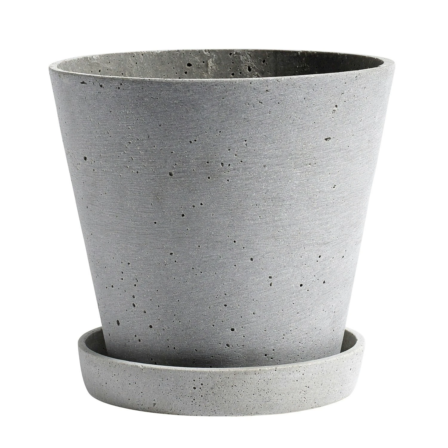 Hay Flowerpot Topf Mit Unterteller Grau, Ø17.5 Cm L 3 Hay Flowerpot Topf Mit Unterteller Grau, Ø17.5 Cm L