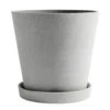 Hay Flowerpot Topf Mit Unterteller Grau, Ø26 Cm XXL -Bergs Potter Verkaufe hay blumentopf mit untersetzer grau 5