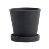 Hay Flowerpot Topf Mit Unterteller Schwarz, Ø11 Cm S 2 Hay Flowerpot Topf Mit Unterteller Schwarz, Ø11 Cm S -Bergs Potter Verkaufe hay blumentopf mit untersetzer schwarz 6