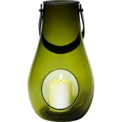Holmegaard Design With Light Laterne Olive, H29 Cm -Bergs Potter Verkaufe holmegaard dwl lantern olive 13