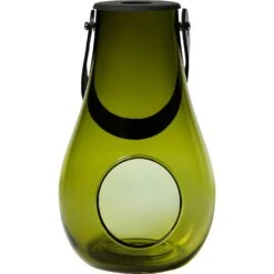 Holmegaard Design With Light Laterne Olive, H25 Cm