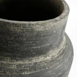 Muubs Kanji Topf Zement Schwarzgrau, Ø47 Cm -Bergs Potter Verkaufe muubs flower pot kanji black gray 3