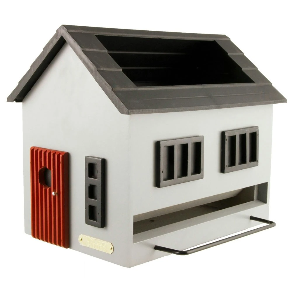 Bird Feeder With Bath, Grey House 3 Bird Feeder With Bath, Grey House