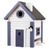 Multiholk White And Blue Cottage -Bergs Potter Verkaufe wildlife garden multiholk birdhouse bird feeder 4